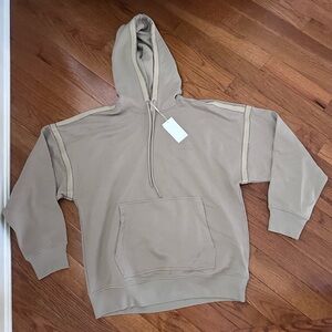 NWT HELMUT LANG Mens Beige Hoodie